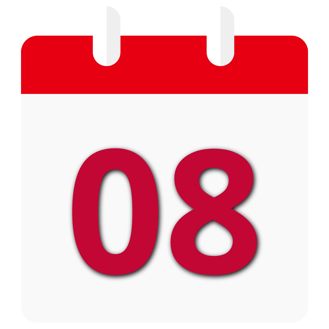Calendário, dia 08