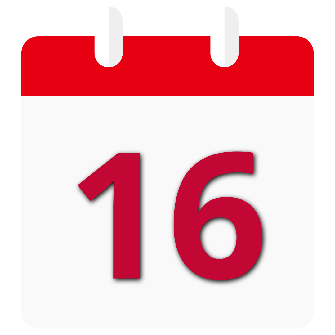 Calendário, dia 16