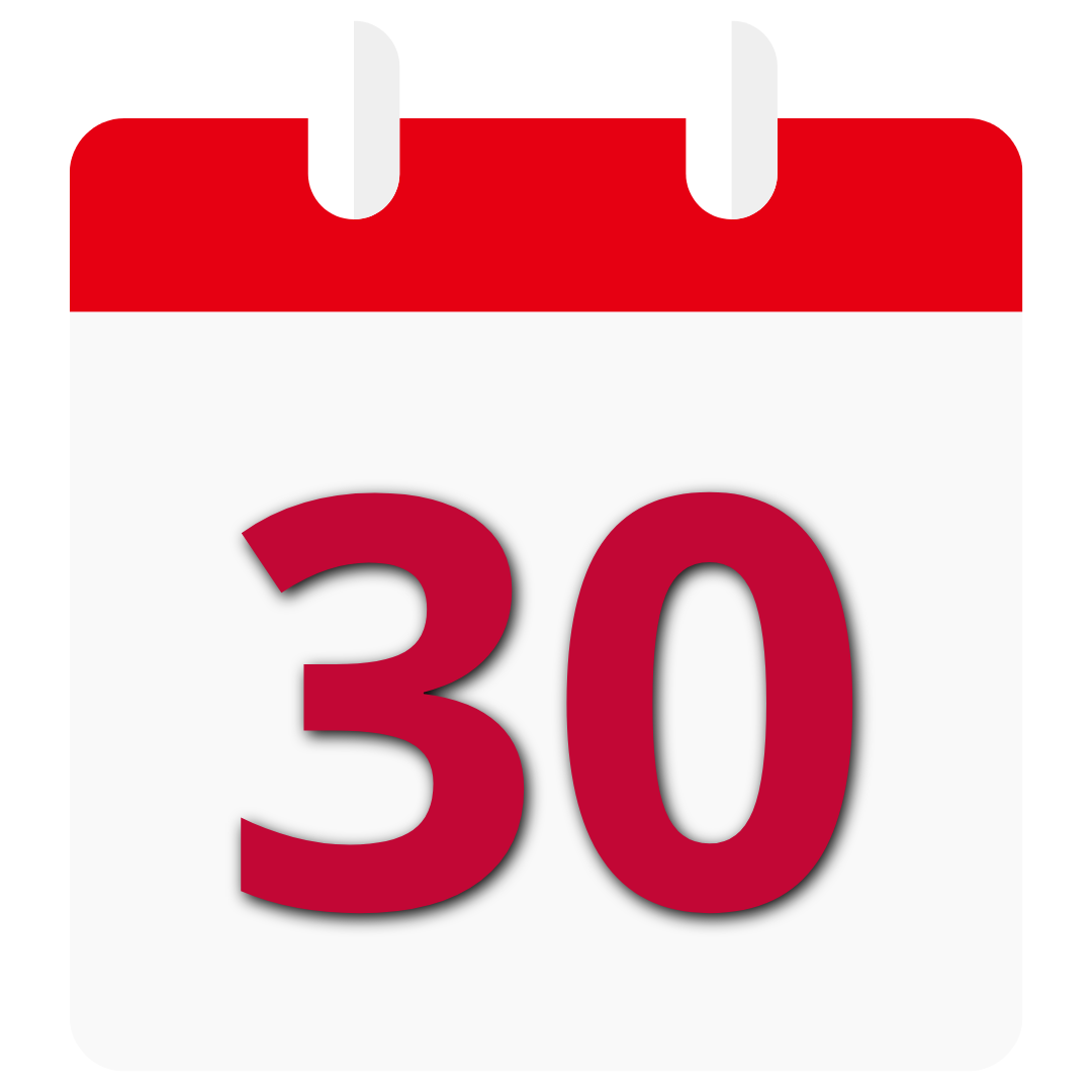 Calendário, dia 30